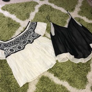 2 Tops included! Both XS. ASTR and American Eagle